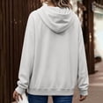 thumbnail image 5 of JULMCOMO Hoodies for Women Drop Shoulder Casual Pullover Oversized Hoodie Drawstring Hooded Baggy Sweatshirt with Kangaroo Pocket Gray L, 5 of 5