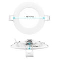 thumbnail image 4 of Luxrite 4 inch Ultra Thin LED Recessed Light with J-Box, 12W, 5 Color Selectable 2700K-5000K, 950 Lumens, Dimmable, IC Rated 4-Pack, 4 of 8