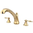 thumbnail image 1 of Kingston Brass KS4322NL 8 Inch -18 Inch Widespread Roman Tub Filler - Polished Brass, 1 of 2