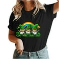 thumbnail image 5 of St. Patrick's Day Tshirt, Short Sleeve T Shirts for Women, Round Neck Tops Women's New St. Patrick's Day Pullover Printed Tee Shirts Crew-Neck Short-Sleeved Casual Fashion Tops, 5 of 5