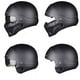 thumbnail image 5 of Casco retro desmontable para motocicleta, de liberación rápida, ABS, abierto, integral, negro mate, modular, clásico, profesional, 5 of 5
