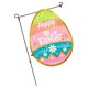 thumbnail image 1 of Bandera de huevo de Pascua para jardín, doble cara, lavable, resistente a la intemperie, 16,5x12 pulgadas para decoración al aire libre, 1 of 8