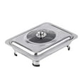 thumbnail image 3 of Calentador de platos con tapa y patas desmontables. Bandeja para buffet, ideal para eventos, banquetes, hoteles, cumpleaños y fiestas., 3 of 9