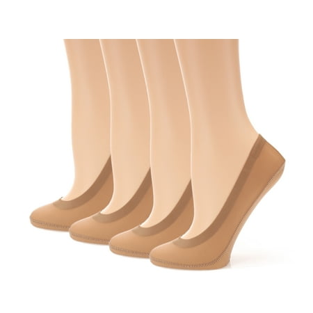 

MIRMARU Women s Non Slip Ultra Low Cut Liner 4 Pairs No Show Socks