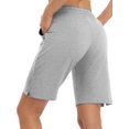 thumbnail image 2 of Charmo Short de Yoga Femme avec Poches Longueur Genou Short d'Été Décontracté, 2 of 8