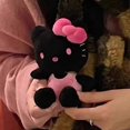 thumbnail image 5 of Llavero de peluche de Hello Kitty de piel negra kawaii, bonita mochila de dibujos animados de niña KTM, decoración para colgar, regalo de Navidad, A5, A5, 5 of 5