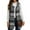 10# Black, variant on Fshiont Women's Plaid Vest Christmas Cardigan Winter Fall Flannel Vest Sleeveless Blazer Jacket Long Shacket Vest Black M