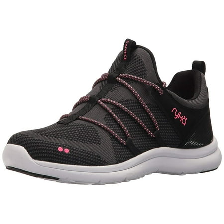 - Ryka Women's Caprice Walking Shoe, Black/Pink, Size 6.5