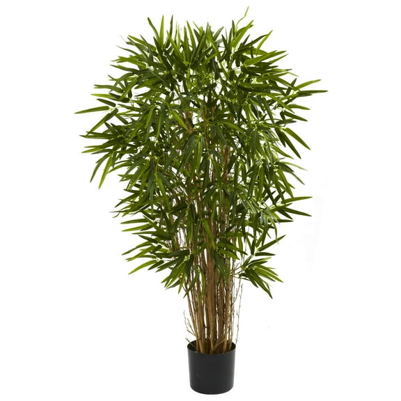 Nearly Natural 4-ft. Artificial Twiggy Bamboo Silk Tree, Green