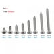 thumbnail image 4 of 200 tornillos autorroscantes de acero inoxidable SS304 M3 con cabeza plana, 4 of 6