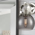 thumbnail image 4 of Innovations Lighting  Pilaster II Sphere - 1 Light 6" Wall-Mounted Sconce Polished Nickel/Seedy, 4 of 4