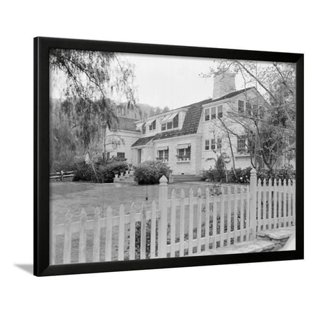 Ranch Home Owned By Clark Gable Framed Print Wall Art Walmart Com