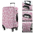 thumbnail image 5 of Pink and Pink Of Leopard Print Luggage Cover Fashion Suitcase Cover Baggage Covers Fit 25-28 Inch Luggage (Go Travel), 5 of 5