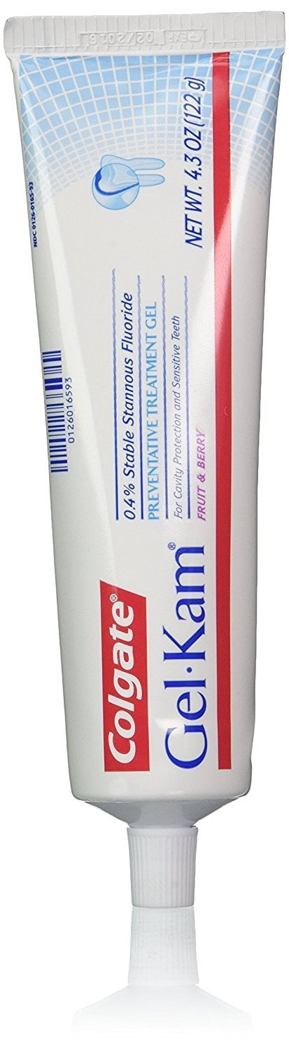 Colgate Gel Kam Fluoride Preventative Fruit Berry Flavor Treatment 