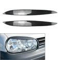 thumbnail image 2 of 2Pcs Car Headlight Eyebrow Eyelid Cover Decoration Trim For VW Golf 4 MK4 1997-2005, 2 of 7