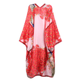 thumbnail image 6 of WeHello Women's shirt peacock print kimono long style clothes summer casual swimsuit cardigan, 6 of 6