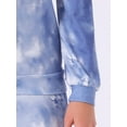 thumbnail image 5 of INSPIRAR CHIC Conjuntos de Pijamas de Manga Larga para Mujeres Sudadera de Punto Impresa con Estrellas 2 Piezas Ropa de Dormir XL Azul Tie Dye, 5 of 5
