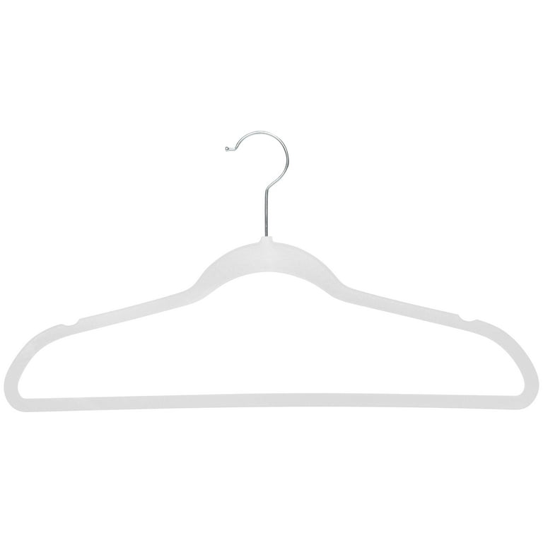Simplify 25-Pack Slim Velvet Suit Hangers Grey