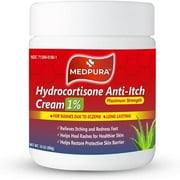 Akron Hydrocortisone Cream 1% Maximum Strength Anti-Itch Cream, 16Oz, Relieves itching and redness fast