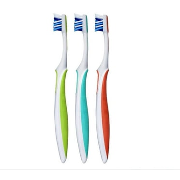 Oral-B Cross-Action Toothbrush, Bristles Compact Head PRO, Soft - 3 Pack