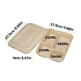thumbnail image 3 of SLYNSHome Clearance Take Out Food Containers - 4 Compartments - Disposable - Paper Lunch Box with Lids - Eco-Friendly Biodegradable, 3 of 6