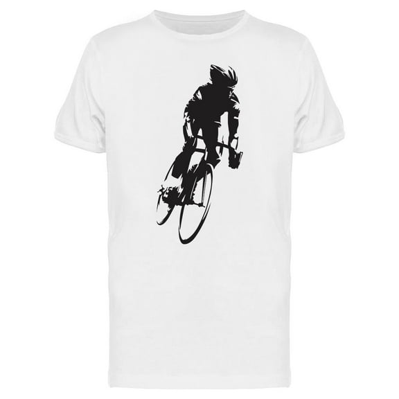 Road Cyclist On His Bike T-Shirt Men -Image by Shutterstock, Male XX-Large