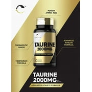 Taurine 2000mg | 60 Vegetarian Caplets | Advanced Athlete Formula | by Carlyle