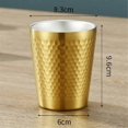 thumbnail image 5 of Double-Wall Keep Cold Beer Cup 304 Stainless Steel Mug Hammered Texture Water Mugs Coffee Travel Mu, 5 of 5