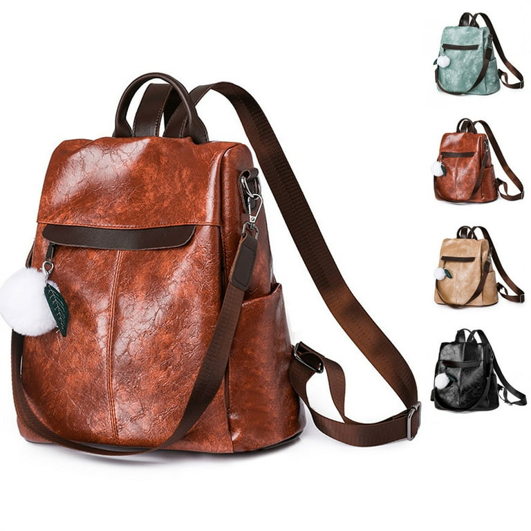 Women Backpack Lightweight PU Leather Fashion Travel Shoulder Bag