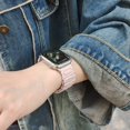 thumbnail image 5 of Magnetic Watch Band Compatible for iWatch Series 10 9 8 7 6 5 4 SE 3 2 1, Classic PU Leather Sport Strong Magnetic Buckle Watch Strap Band for Apple Watch 38mm/40mm/41mm/42mm, Pink, 5 of 6