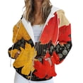 thumbnail image 1 of WZXFASHION Chandail à Capuche Décontracté pour Femmes avec Fermeture Éclair à Cordon de Serrage, Manches Longues, 1 of 5