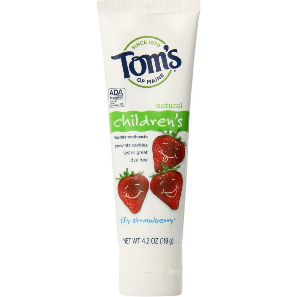 Tom's of Maine Children's Natural Fluoride Toothpaste, Silly Strawberry