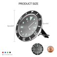 thumbnail image 1 of SHAR Car Clock, 5×5cm Car Air Wind Clock Automobile Quartz Clock Car Decoration Clock Car Dashboard Clock, Luminous in Night, with 3M Sticker, 1 of 5