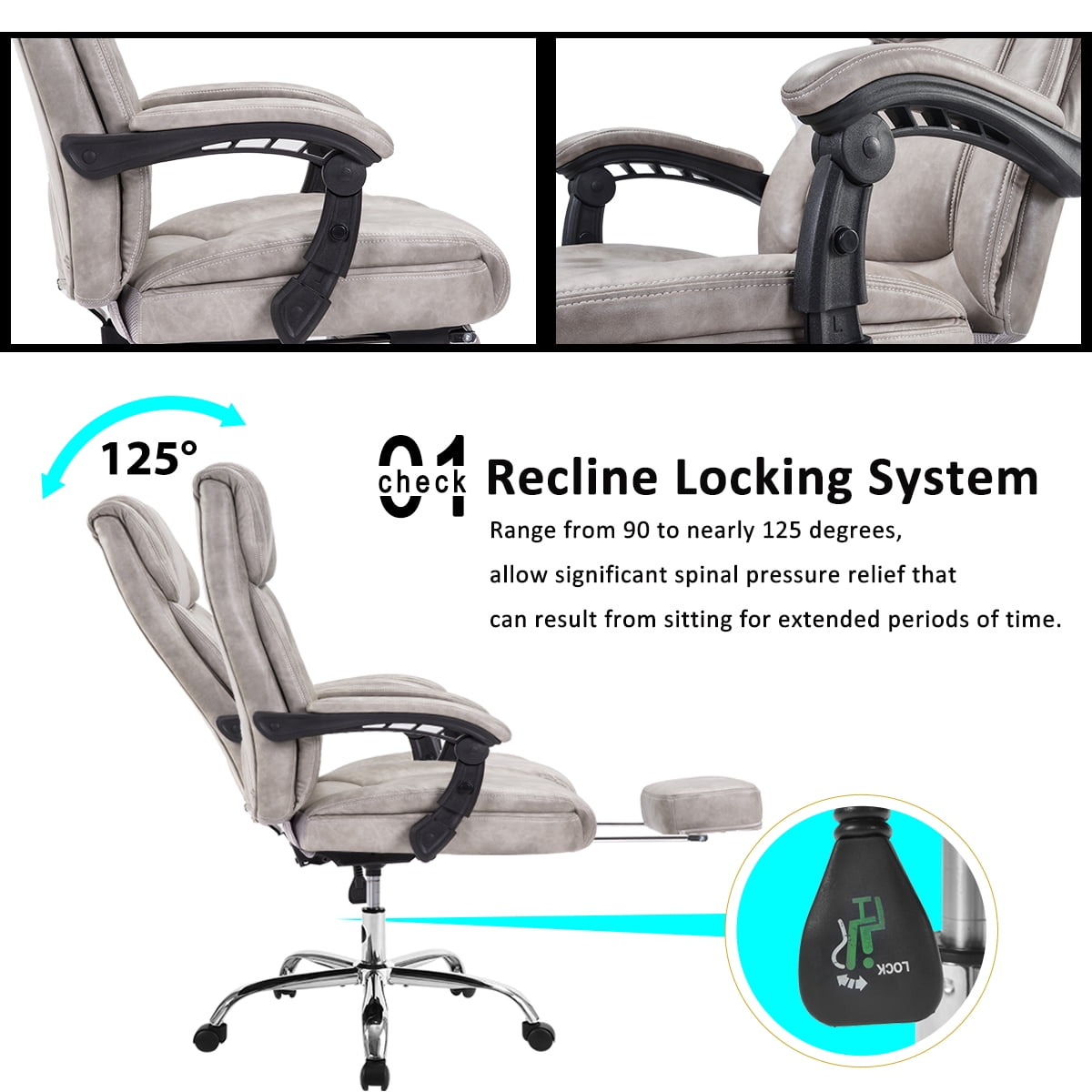 Executive Office Chairs Clearance, SEGMART Gaming Chair with Headrest ...