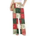 thumbnail image 5 of 2026 Women's Loose Fit Christmas Print Pajama Pants for Sleep and Casual Home Wear Comfy Long Wide Leg Lounge Pants, 5 of 5