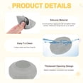 thumbnail image 2 of Uxcell 2-Pack Silicone Pot Lid Covers, 1.4" ID Universal Pot Lid Top Knob Heat Resistant Handle Caps [Gray, Giraffe Style], 2 of 6