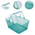 thumbnail image 6 of Miulika Shopping Basket Grocery Basket Multifunctional Metal Convenient Portable with Handles for Supermarket Retails Stores, 6 of 9