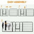 thumbnail image 2 of Yaheetech 24"H Metal Dog Playpen, Black, 16 Panels, 2 of 6
