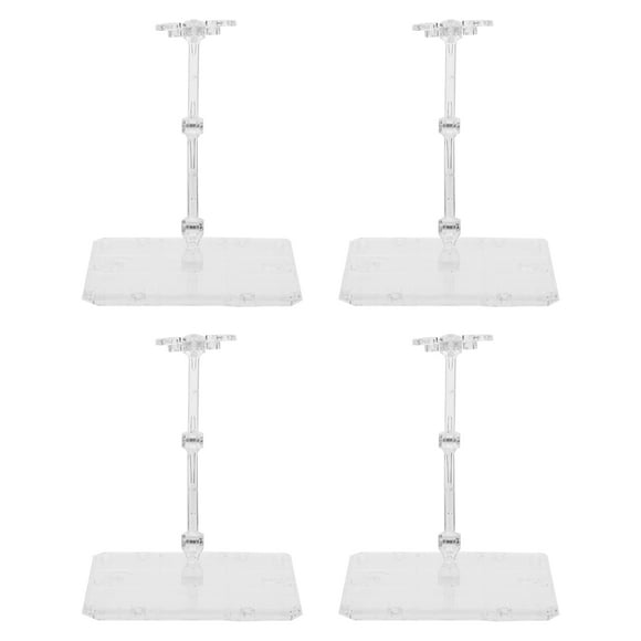 Shisuyan 4pcs Action Figure Stands Action Figure Holder Adjustable Doll Model Supports Adjustable Action Figure Doll Model Support Stand