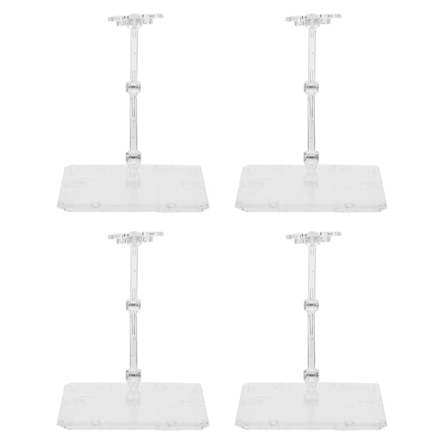 Shisuyan 4pcs Action Figure Stands Action Figure Holder Adjustable Doll Model Supports Adjustable Action Figure Doll Model Support Stand