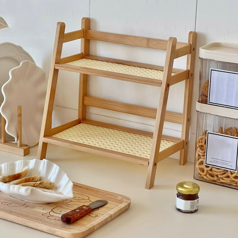 UFURMATE Koffiestation Organizer 2 Tier rieten look keuken