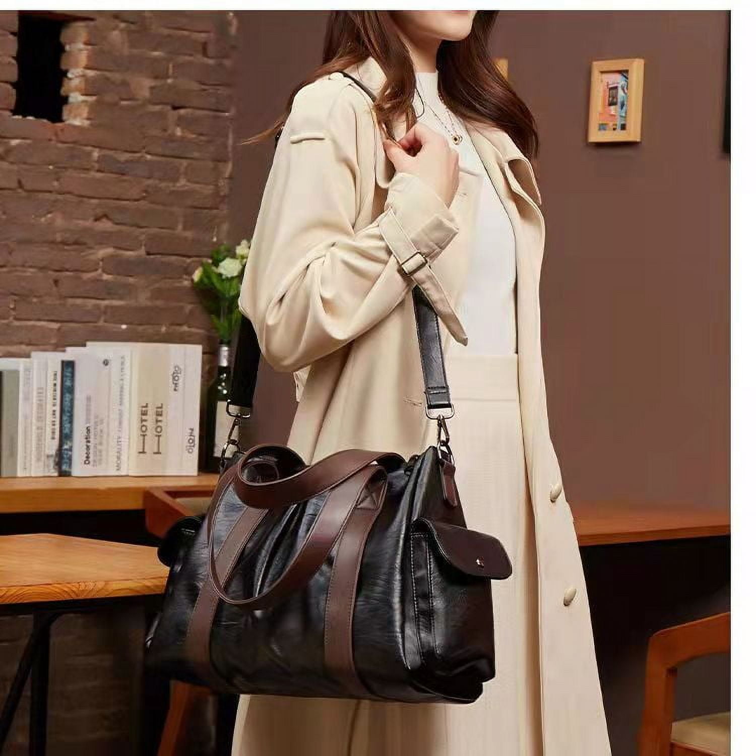 Purses and Handbags Women Fashion Tote Bag Shoulder Bags Top Handle Satchel Purses High Capacity Ladies Work Leather Handbag