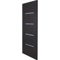 thumbnail image 2 of puerta de lamina 4 vitrales chocolate 90x213, 2 of 6
