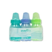 Evenflo 3-Pack Clear Baby Bottles Color: blue/multi Size: one size