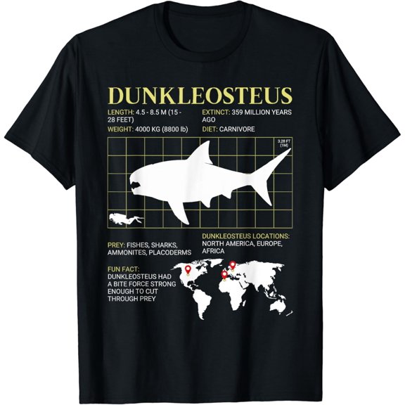 Sam Soft Dunkleosteus Devonian Sea Monster Extinct Animal T-Shirt