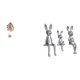 thumbnail image 1 of Escultura de hojas,Estatua de hoja de metal Escultura de hoja Decoración del hogar,Figura de hoja artística con decoraciones de hojas en la base,Escultura de figura,Estatua sentada Figura, 1 of 8