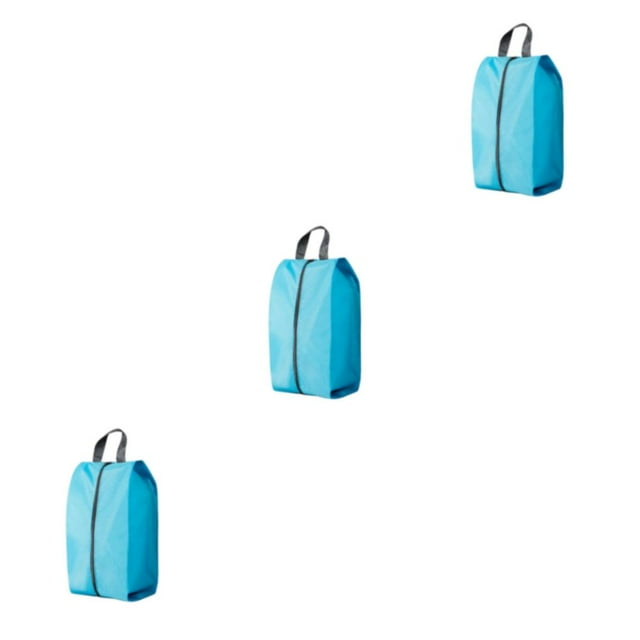 Transemion Sac de Rangement pour Chaussures de Voyage Imperméable et Résistant à l'Humidité, Vert Azur XL 3Set