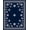 Blue, Pattern 1, variant on ODIKA 4'x6' Machine Washable Non-Slip Area Rug, Swirling Winter Storm Tree Skirt featuring Spiral Snowdrift Design High Traffic Rug, Blue, 740866