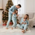 thumbnail image 4 of Family Matching Christmas Pajamas, Christmas Tree Print/Solid Long-Sleeved Tops + Trousers/One-Piece Jumpsuit/Dog Clothes, 4 of 7