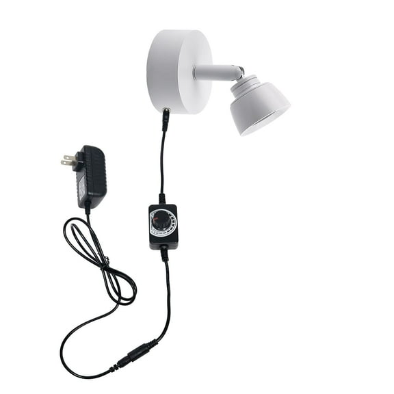 Kiven Wall Mounted Plug-in Sconce Light, Nordic Wall Sconce Lamps Iron lamp Holder Glass Aisle Lights Corridor Lamp Bedside Reading Light(Color :White)